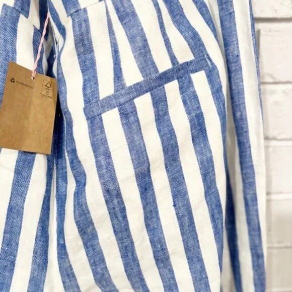 Boden Women’s Blue and White Striped Pants - Size‎ 14